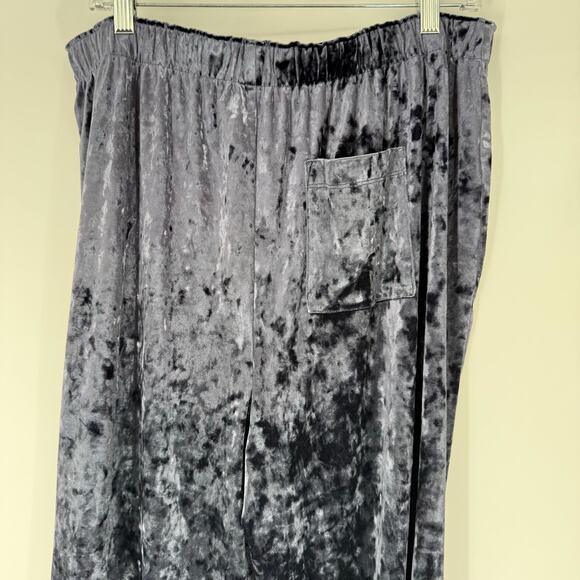 Savage X Fenty Whiskey Room Velvet Sleep Bottoms Men's Sze XL Navy Blue Straight - Picture 5 of 9